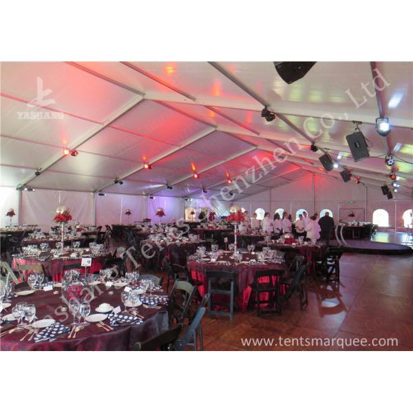 Hard Extruded Aluminum tents for parties , 850 gsm Soft PVC Fabric Cover
