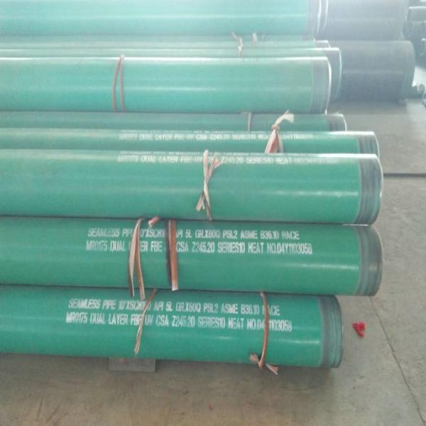 API5L X52 PSL1 6 Inch SCH40 Plastic Coated Steel Pipe DIN 30678