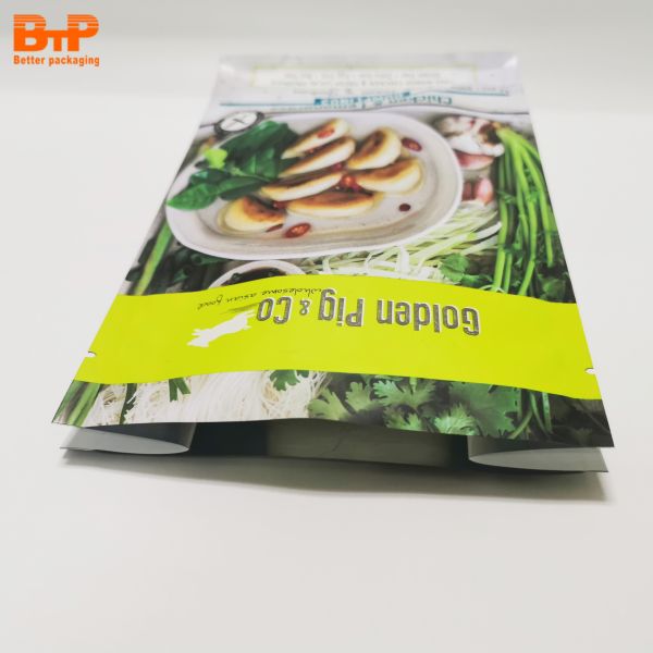 Aluminum Box Pouch of Eight Side-sealing Bag Flat Bottom Pouch square Bottom Bags for Food Packaging