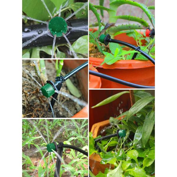 Регулируемые капельницы для орошения 1/4 дюймовые колючие антизатыкающие капельницы