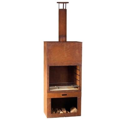 Altura exterior de Chiminea 1500mm do aço de Corten da chaminé do ODM do OEM