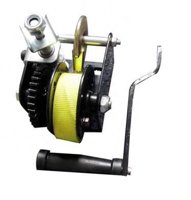 Manual Worm Gear Winch 1500 Lbs Single Reel For Lifting Crane Or Greenhouse