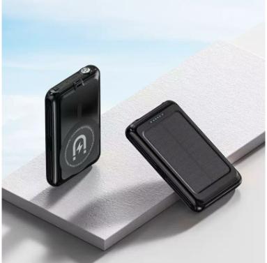5000 mAh magnetic power bank 5W wireless fast charging solar power bank magnetic wireless power bank wholesale