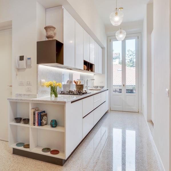 Modern Matte White Wooden PVC Kitchen Cabinets With Sink