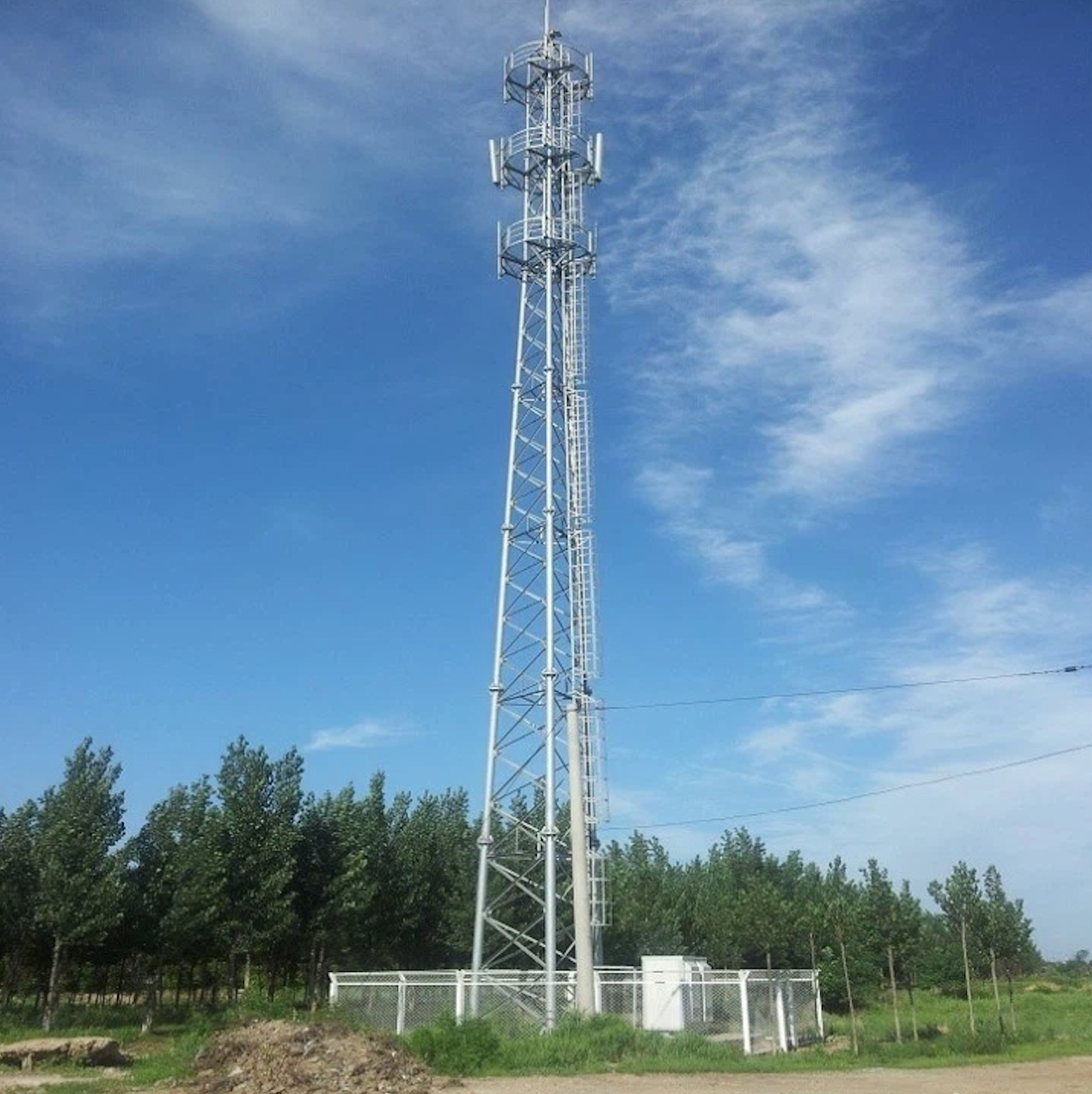 30M 45M 60M Height Telecommunication Towers Custom Design Galvanized Steel Towers