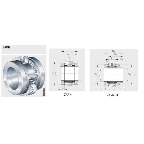 Radial ZARN90180- LTV Needle Roller Bearing Two Way Thrust Cylindrical Roller Bearing For Machine Tool