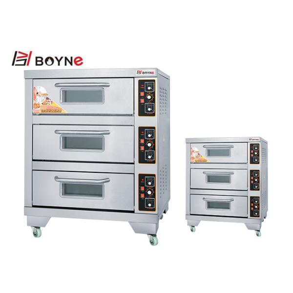 Stainless Steel Three Deck Electric Bread Bakery Oven