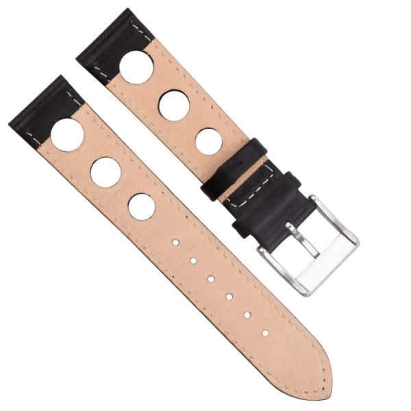 Personalized Three-hole Men's Elastic Leather Watch Strap