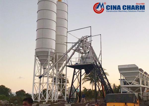 Planta de tratamento por lotes concreta da mistura 90 60m3/h pronta mecânica