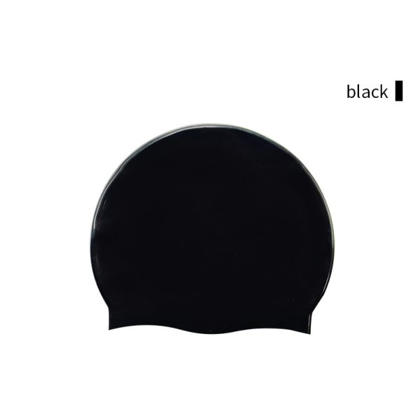 Custom Logo Silicone Waterproof Swimming Cap For Adults Swim And Dive