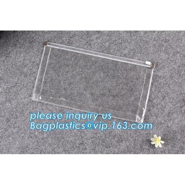 Pvc Travel Slider Zipper Bags Pvc Zipper Slider Pencil Bag Handle