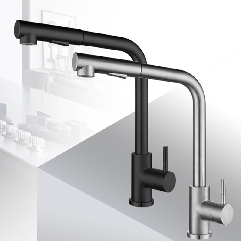 Отполированный OEM протягиванный Faucet раковины Dishwashing Faucet нержавеющей стали