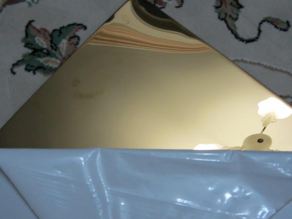 Gold color stainless steel sheet mirror finish 304 factory China supplier