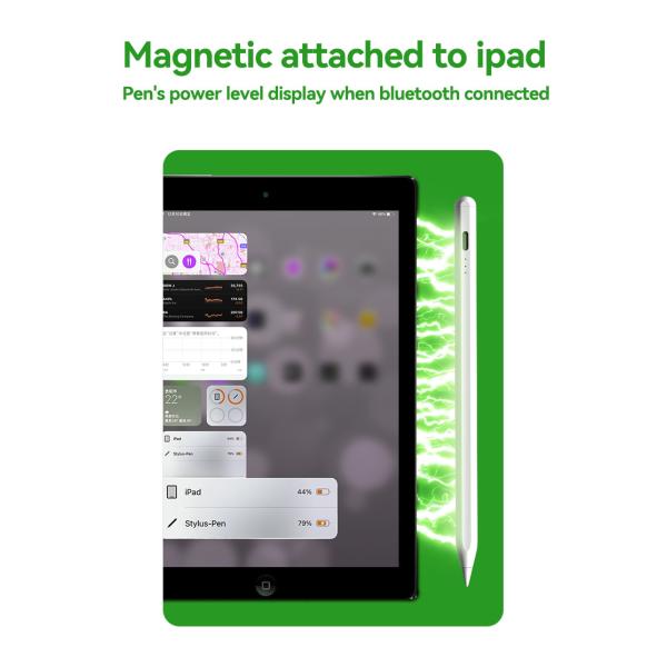 2048 Levels Pressure Sensitivity Aluminum Stylus Pen With ±60° Tilt Sensitivity