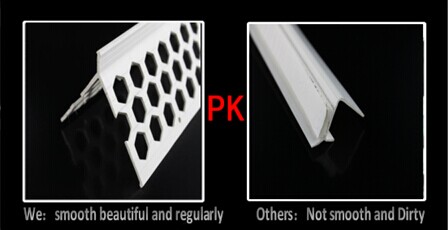 Smooth Surface Plastic Vinyl Corner Bead Energy Saving 8ft 10ft Length