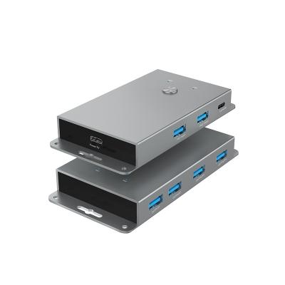 Commutateur USB 3.0 KVM 2x4 Pour deux PC Partager quatre périphériques USB A Commutateur KVM