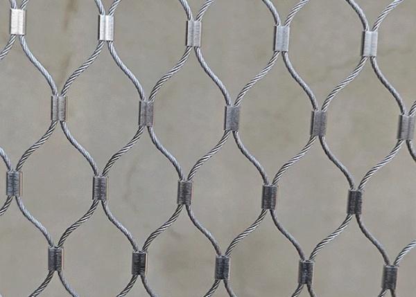 2.5mm SS 316 Wire Rope Mesh For Zoo Enclosures 15m X 5m