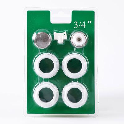 White Aluminum Radiator Mounting Kit 3/4 7 Elements For Radiator Installation