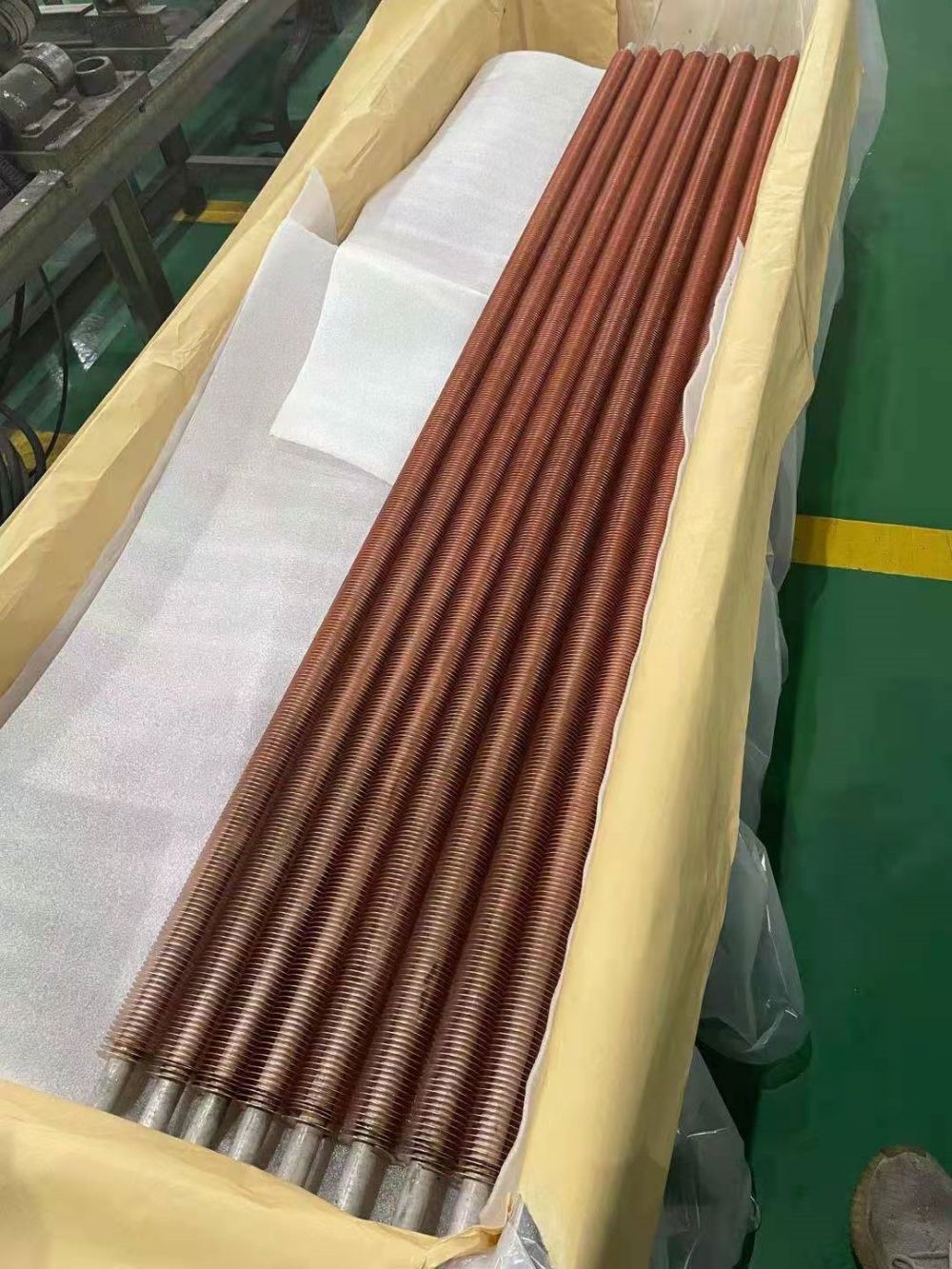 Copper Finned Pipe DELLOK C44300 AL1060 Встроенная трубка для теплообменника