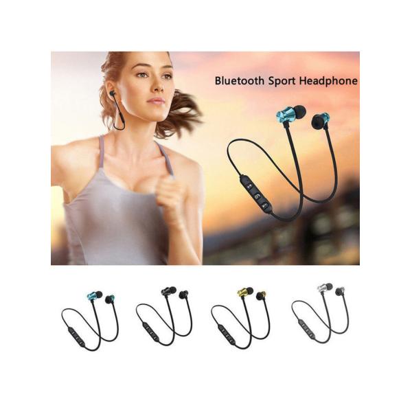 G03 Sports Magnet Stereo Bass Bluetooth Headphones Retractable Earbuds Neckband