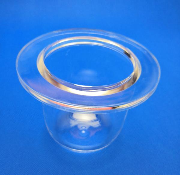 Aparelho de quartzo Tubo de quartzo transparente personalizado selado com flange de grande diâmetro
