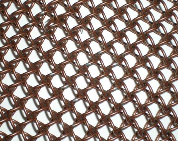 Anti Rust Stainless Steel Woven Wire Mesh Screen , Decorative Metal Screen Mesh