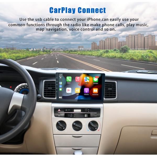 Android Auto 10.0 Car Radio TS18 Double Stereo with GPS Navigation and FM Transmitter