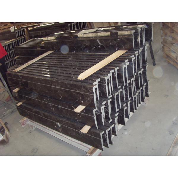 Light / Dark Brown Gloss Marble Floor Tiles Indoor Decoration For Wall / Stair