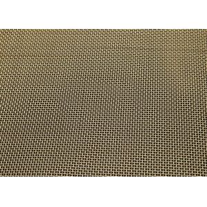 Fio tecido de bronze Mesh Woven Metal Mesh Fabric do alto densidade para a filtragem fina