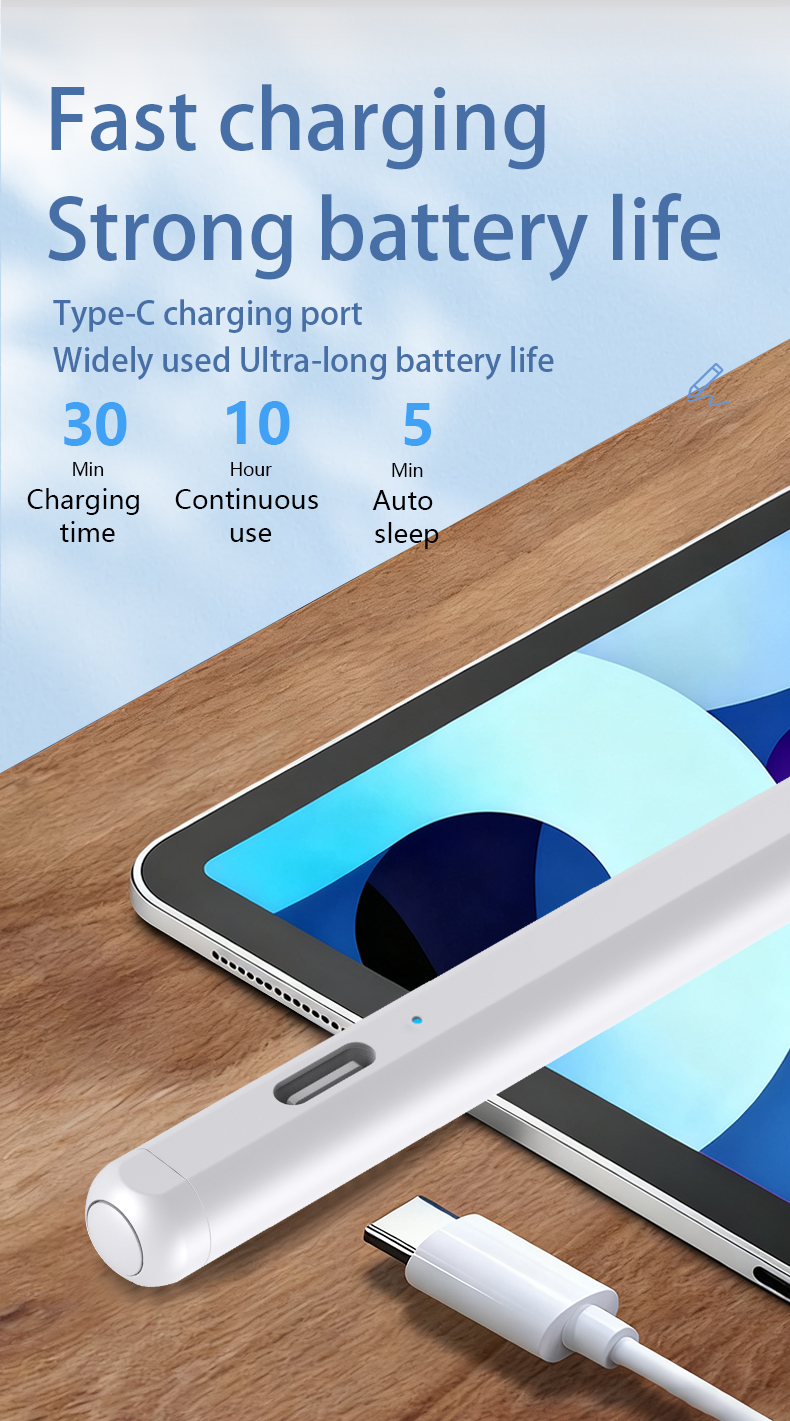 Custom features support Bluetooth connection 30min full charging Capacitive stylus Pencil for iPad 2018 and later