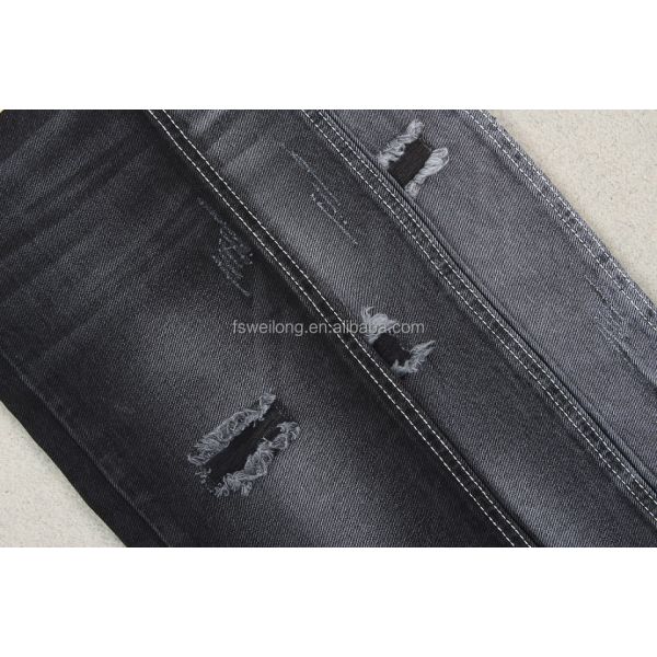 100% Cotton Black Color Denim Fabric 10 oz Jeans Fabric China Factory Manufacturing