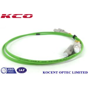 La correction optique de fibre de mode unitaire de vert de chaux câble 50/125 simplex duplex de Sc OM5
