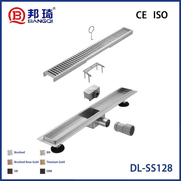 DL-SS128 Drainage de plancher en acier inoxydable européen