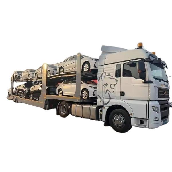 CIMC 2/3 Axle Stainless Steel 8-9 Land Road Car Trailer Semi Utility Flatbed Carrier Trailer