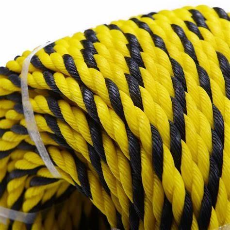 Tiger Rope 3 Strand Polyethylene PE Material Twisted Rope for Heaving Line