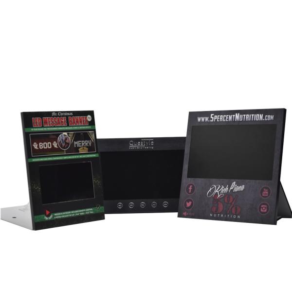 10 inch IPS video Digital advertising display screens,LCD counter top video display with custom print logo