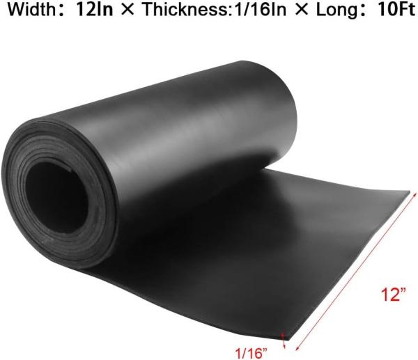 Soundproof Horse Trailer Ramp Mat Horse Trailer Rubber Sheet Rolls 1/16 Thick X 12 Wide X 47 Long
