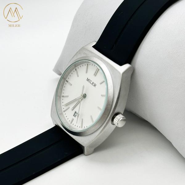 Caso de silicona relojes de pulsera clásicos para pareja 30M resistente al agua