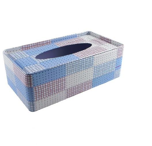 0.23mm Thickness Holiday Metal Tin Box , Customized Color Tissue Tin Box