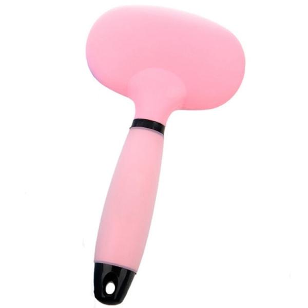 Bathing Grooming Silicone Pet Supplies Brush Comb Custom Color With Soft Massage Pins