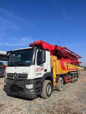 56m SANY Horizontal Used Concrete Pump Trucks Mounted Second Hand