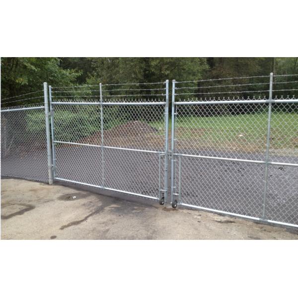 Горячая окунутая гальванизированная сетка загородки 60*60mm звена цепи диаманта носит сопротивляться