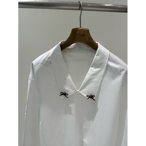 100% pure cotton spring and summer fashionable lazy French bob shirt