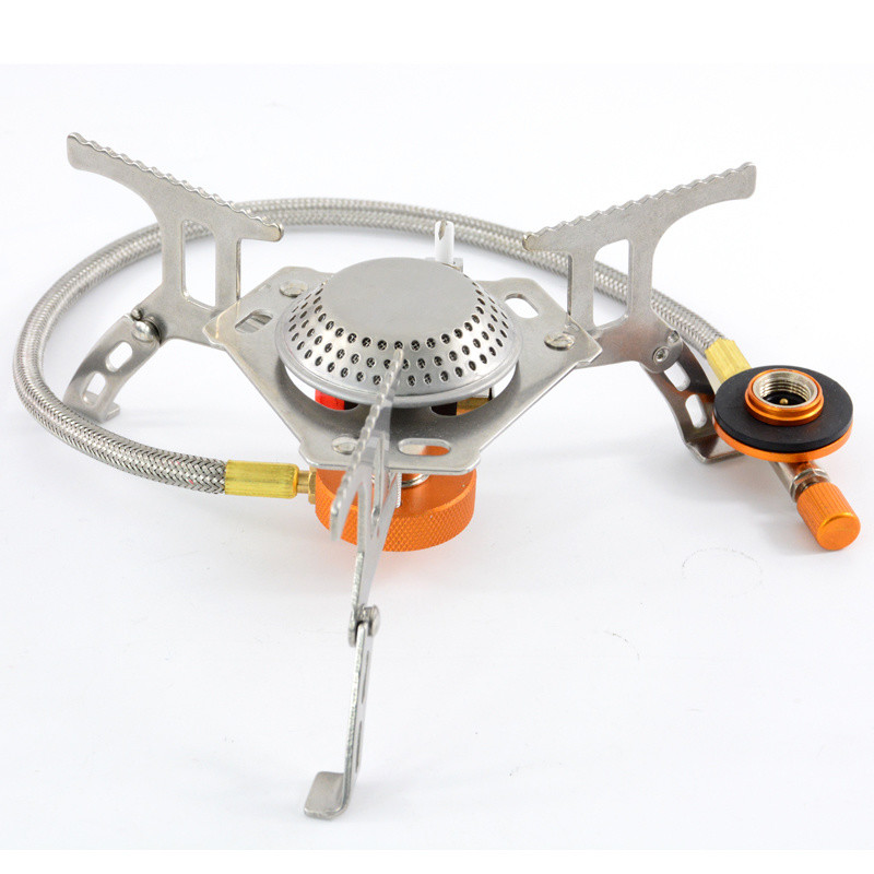 Power Coated Outdoor Portable Camping Gas Burner Stove 3000W Folding Gas Cooker