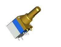 100 mm X 10 mm X 10 mm Potentiomètre de glissement linéaire de 0,5 W Matériau terminal Laiton plaqué argenté