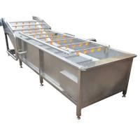 Máquina de lavar bolhas de cenoura, tomate, gengibre 1800 kg/h para limpar vegetais
