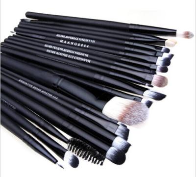 China make up brush manufacture wholesale 20pcs black brush for cosmetics popular in markt
