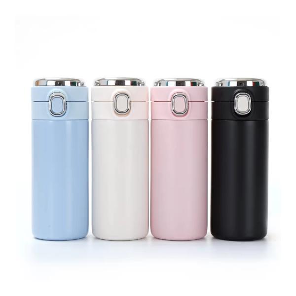 Insulated Reusable Sports Vacuum Flask Bullet with Temperature Display 320ML 420ML