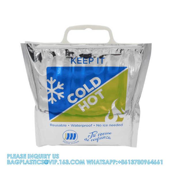 Reinforced Heavy Duty Hot Cold Lunch Totes Reusable Disposable Food Travel Picnic Thermal Delivery Insulated Bag