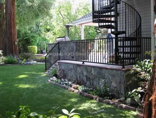 ISO Certificate Handrail Stairway Metal Stair Iron Hand Rail